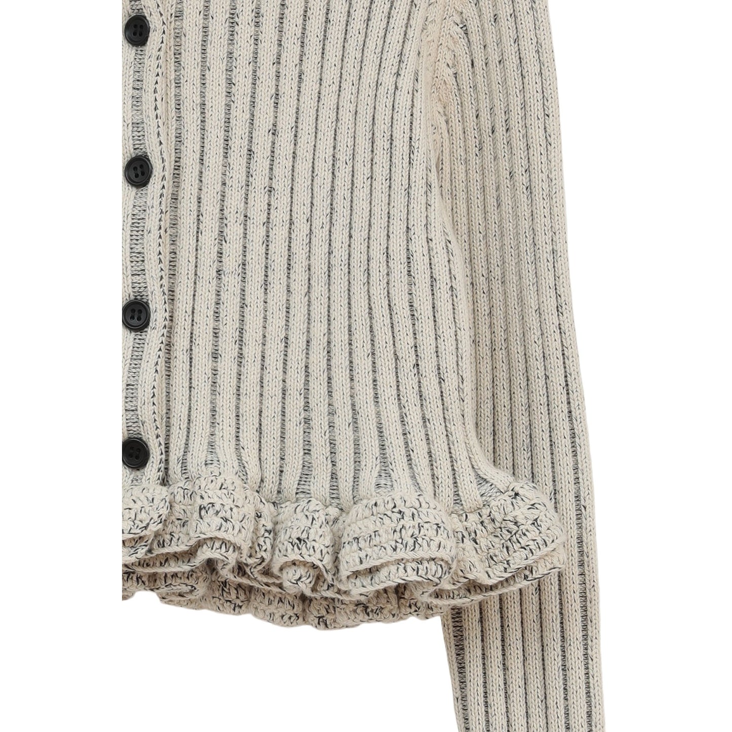 
                  
                    W FACE SHORT FRILLED KNIT TOPS -WHITE-
                  
                