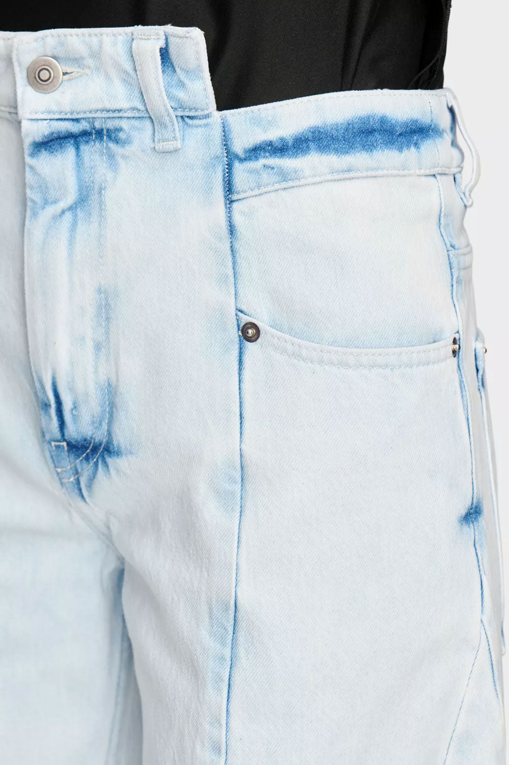 
                  
                    Super Bleach Wash "Splist" Denim Pants
                  
                