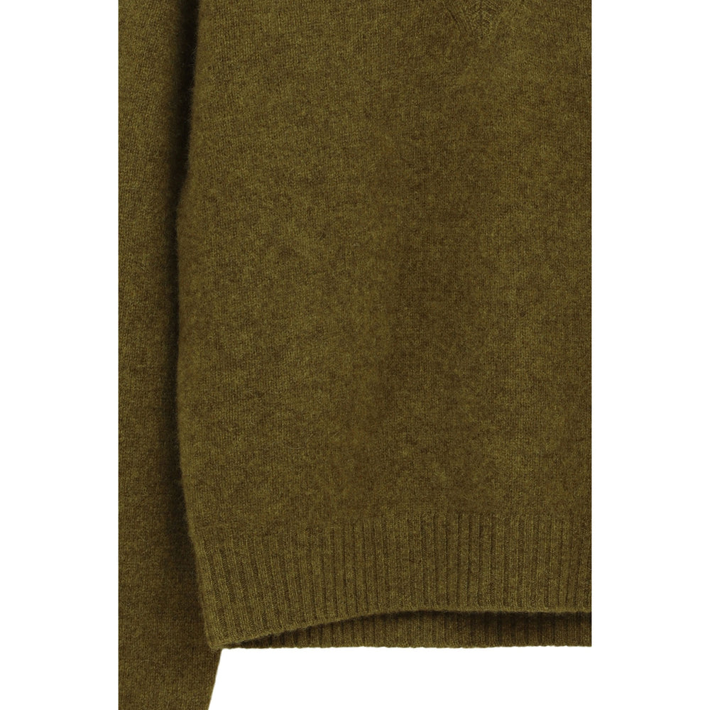 YAK V NECK KNIT TOPS -CHACOAL GRAY- – OBLIGE