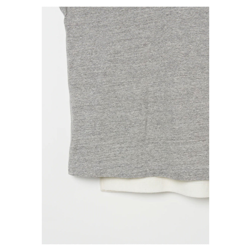 
                  
                    Plating Rib Layered Tee -WHITE×LT.GREY-
                  
                