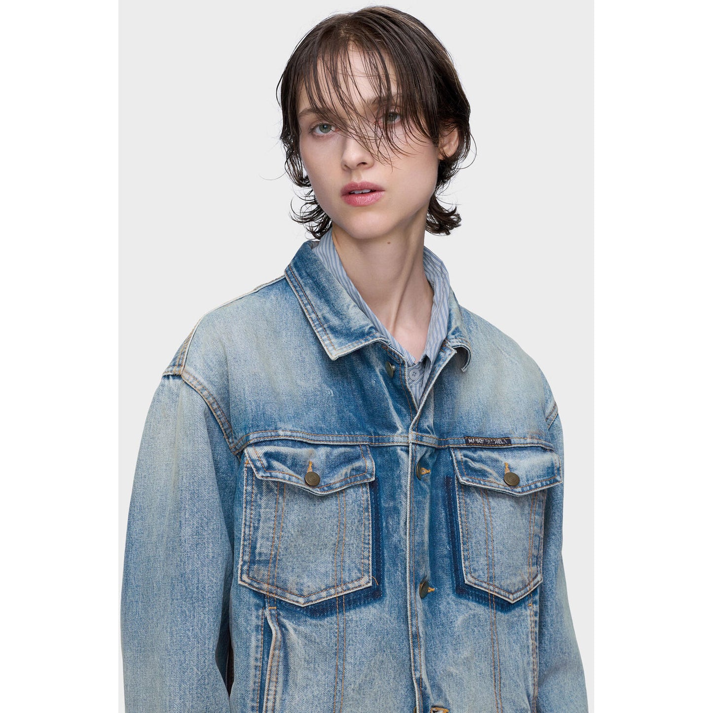
                  
                    denim jacket-blue-
                  
                