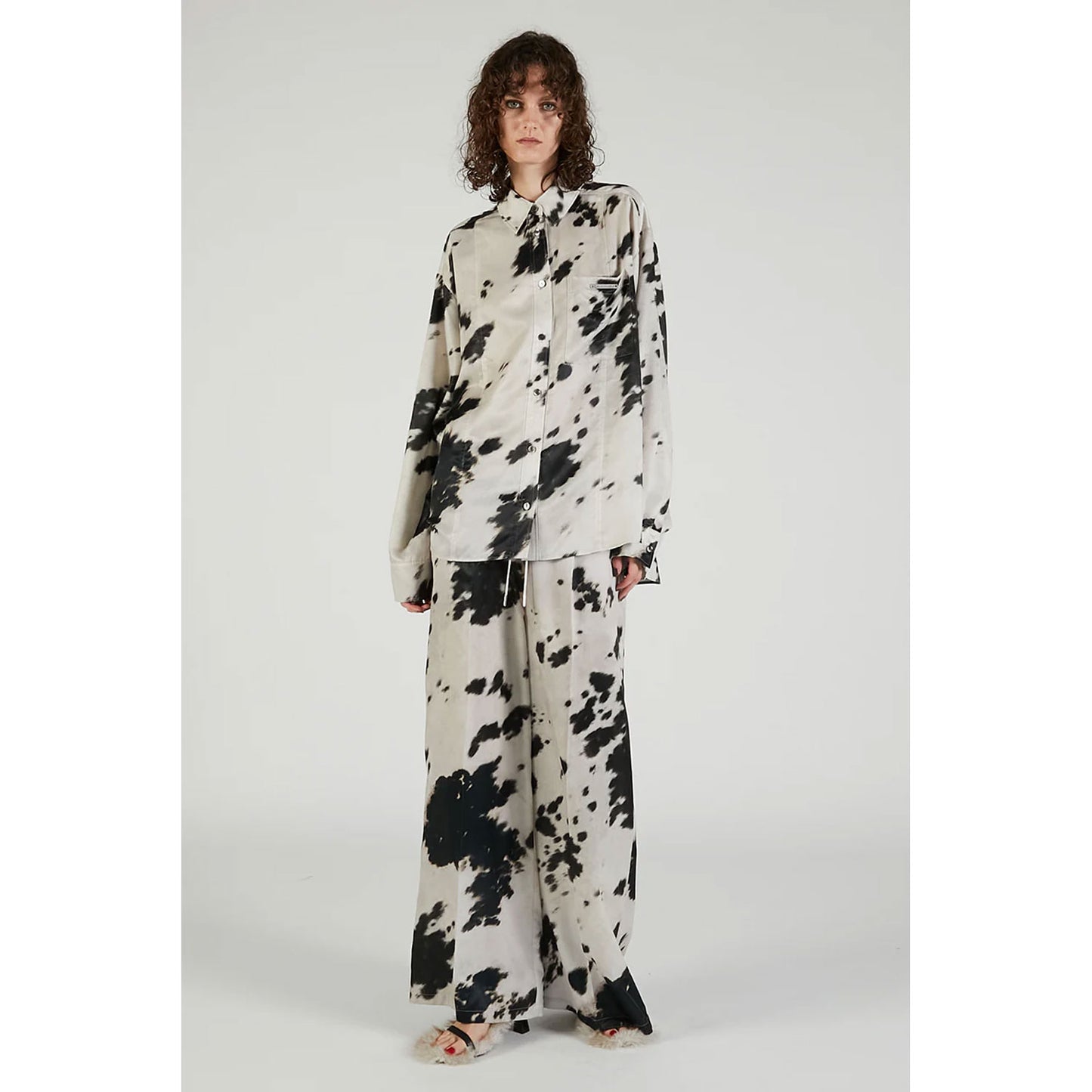 
                  
                    Harako Print Wide Pants-MLTI-
                  
                