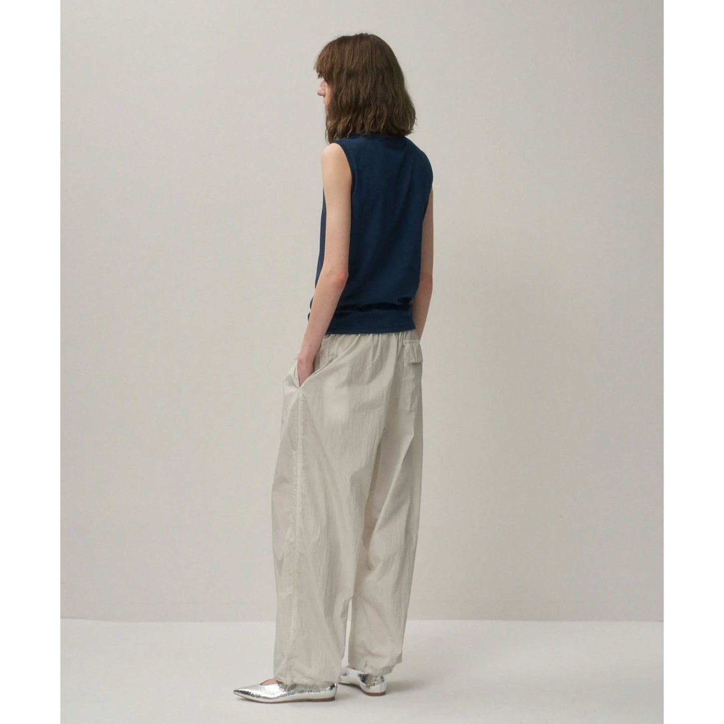 
                  
                    HAND DYED NYLON UTILITY PANTS -GRAY-
                  
                