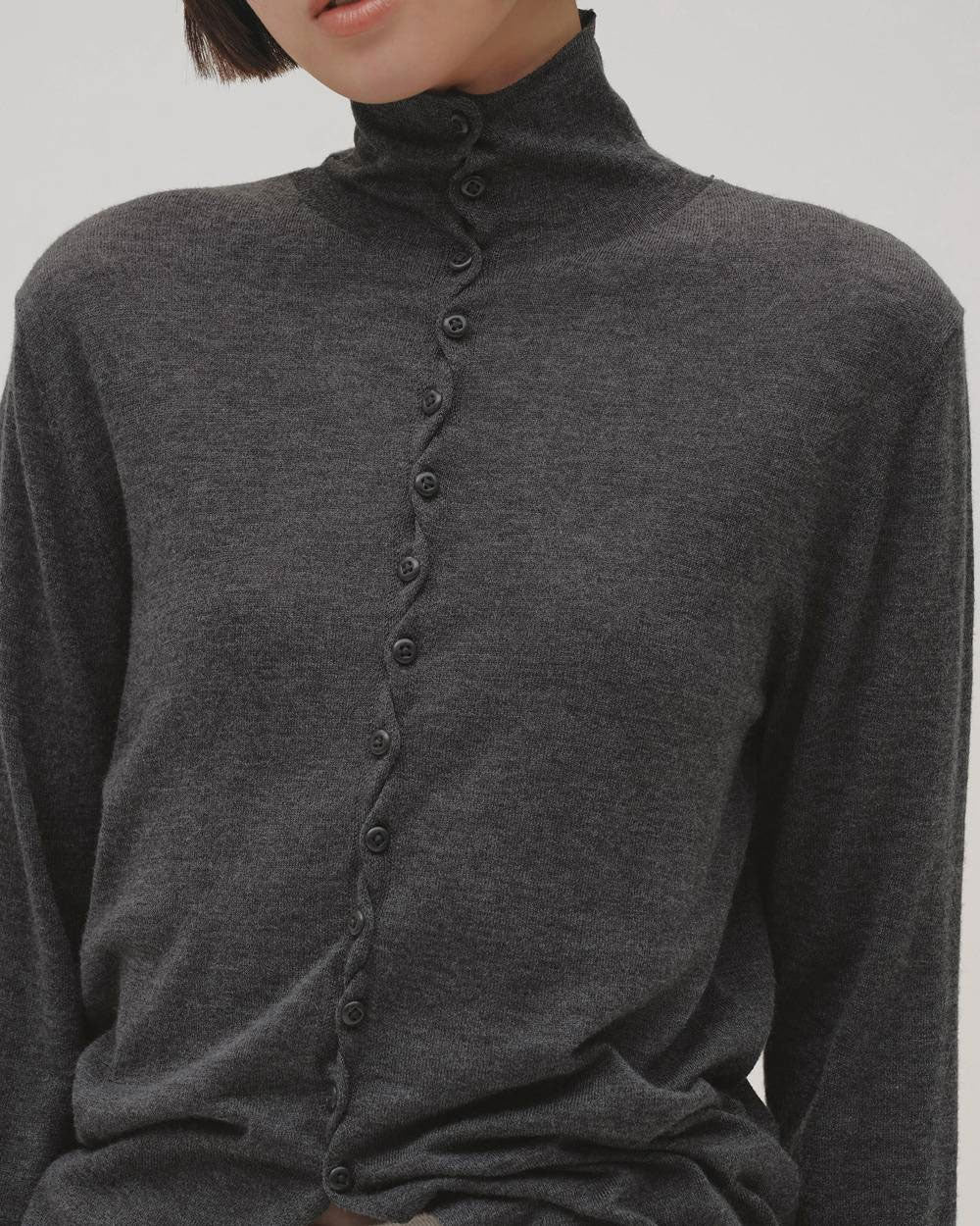 
                  
                    Turtleneck Button Knit
                  
                