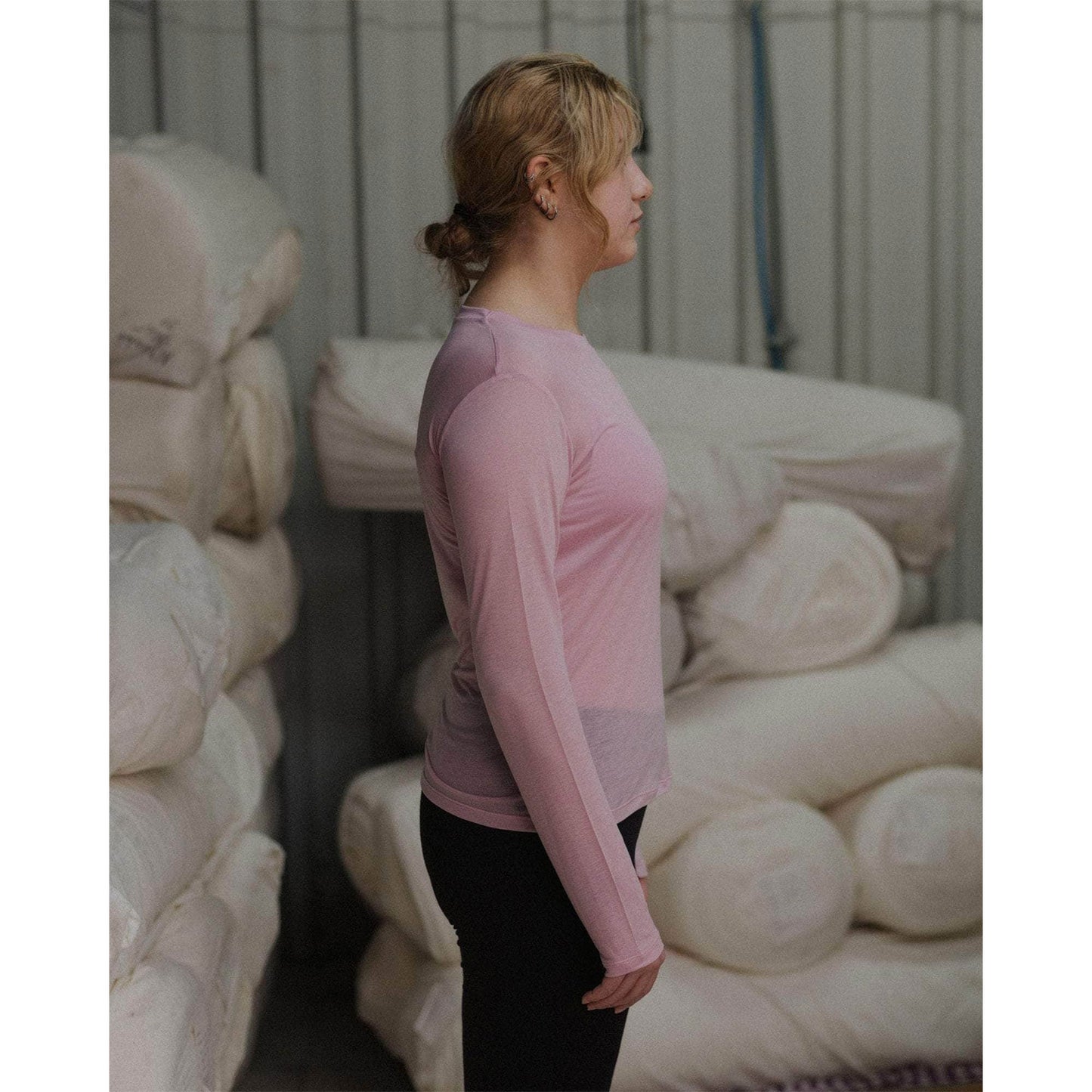 
                  
                    LONG SLEEVE TEE-DORO PINK-
                  
                