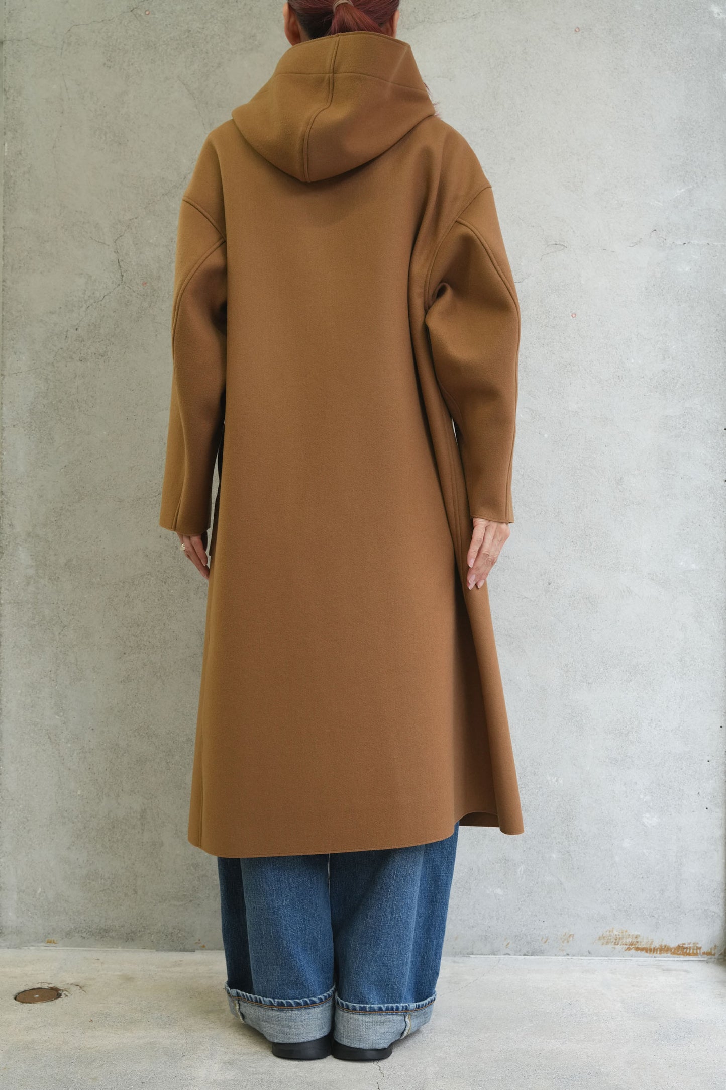 
                  
                    MELTON HOODED WORK COAT-COYOTE BROWN-
                  
                