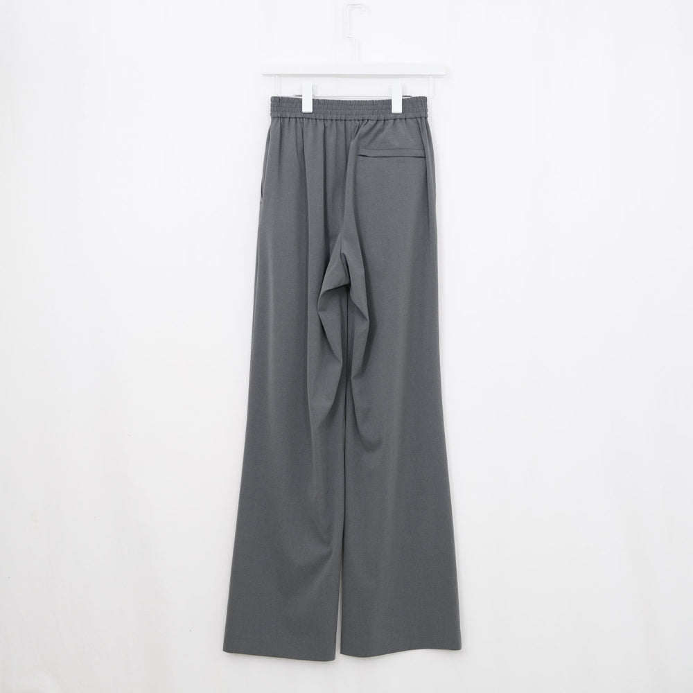 
                  
                    STRETCH WIDE-LEG PANTS-GREEN-
                  
                