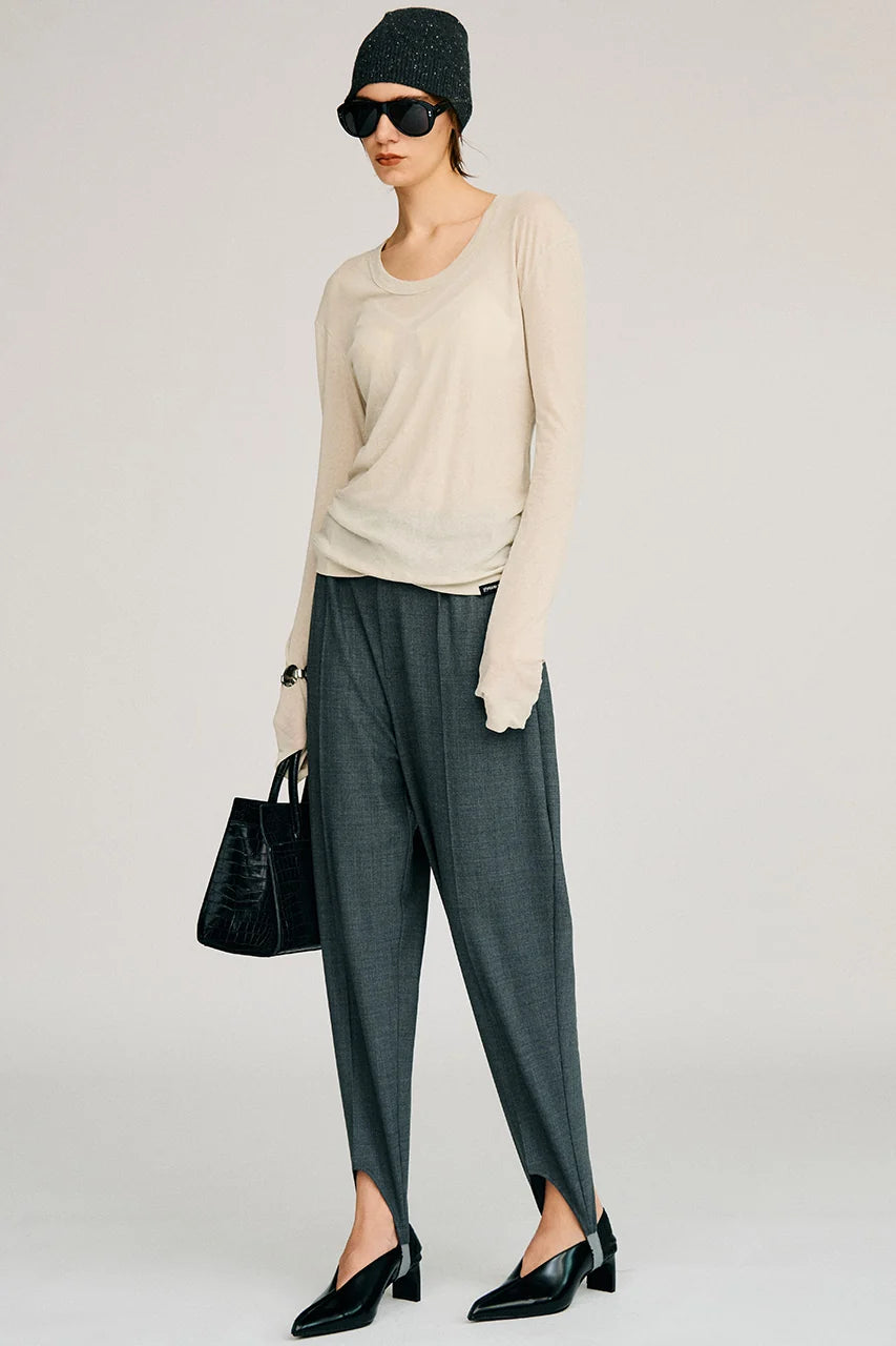 
                  
                    Scoop Neck Sheer Top
                  
                