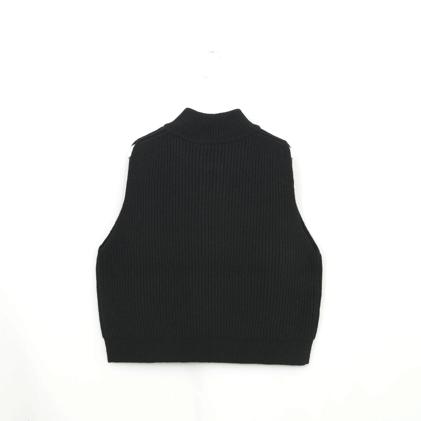 
                  
                    【HYKE】RIBBED KNIT WOOL VEST-BLACK-
                  
                