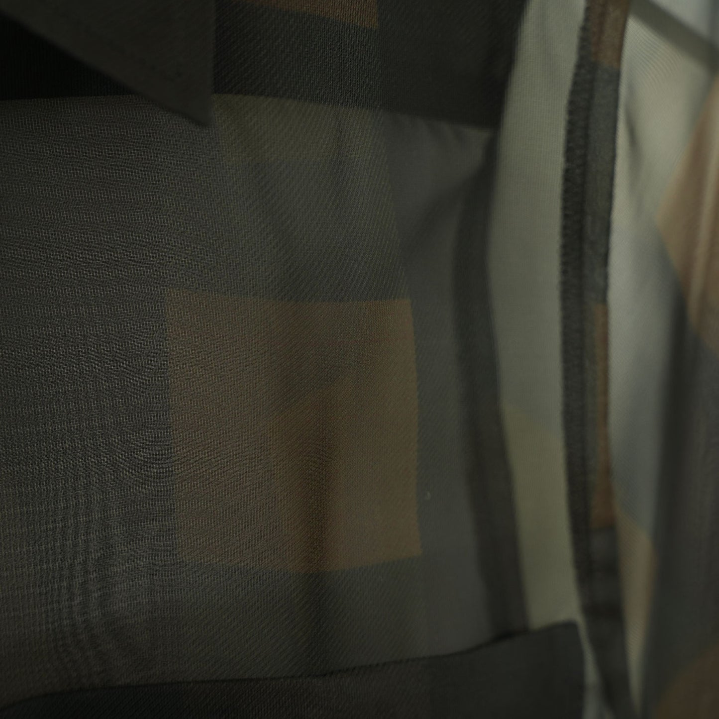 
                  
                    SHEER PLAID SHIRT-C/BROWN-
                  
                