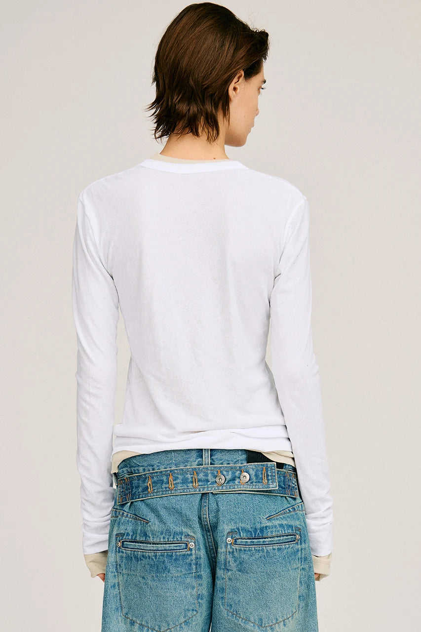 
                  
                    Scoop Neck Sheer Top
                  
                