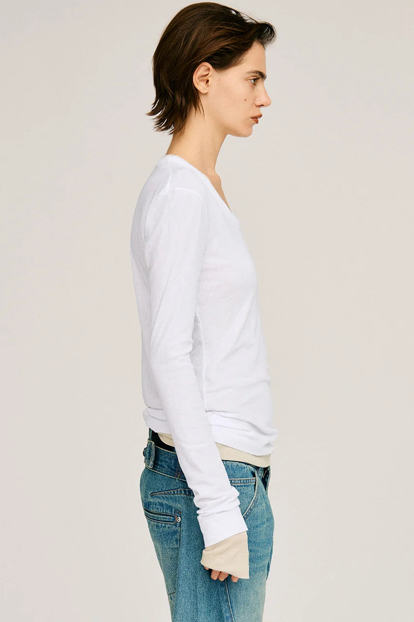 
                  
                    Scoop Neck Sheer Top
                  
                