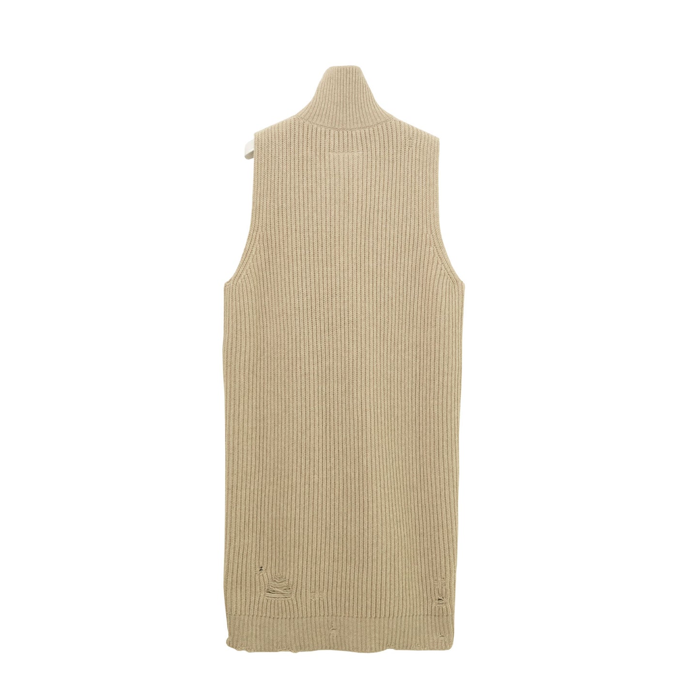
                  
                    Zip up Long Knit-BEIGE-
                  
                