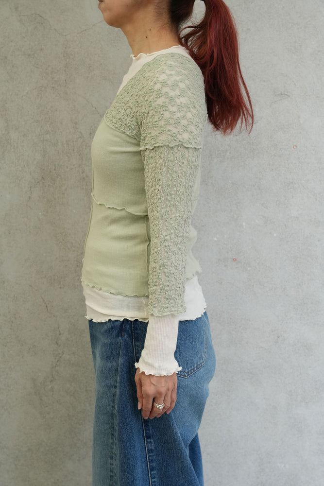 
                  
                    NEHRU LONG SLEEVE TEE-CONTA GREEN-
                  
                