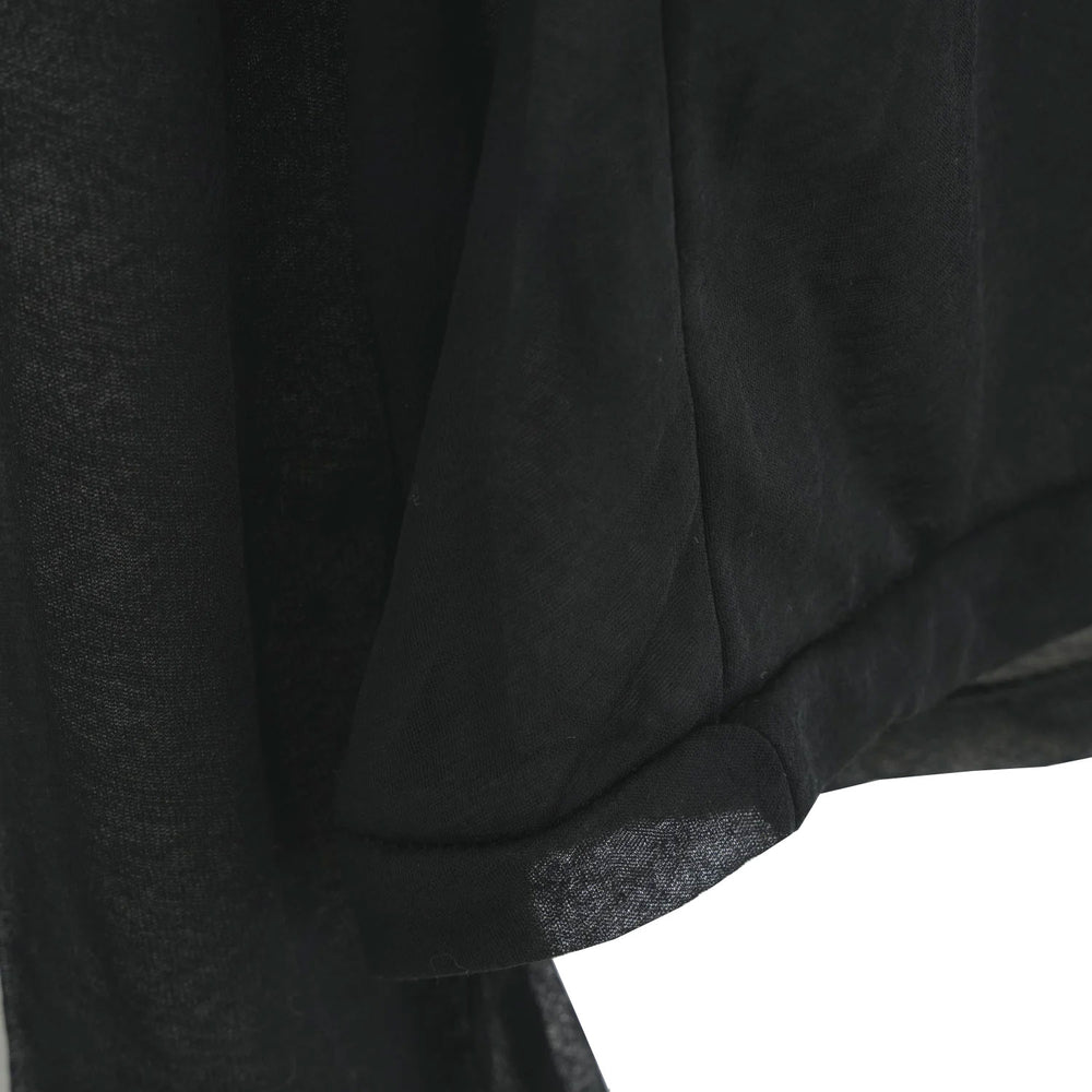 
                  
                    SHEER LAYERED POLO-BLACK-
                  
                