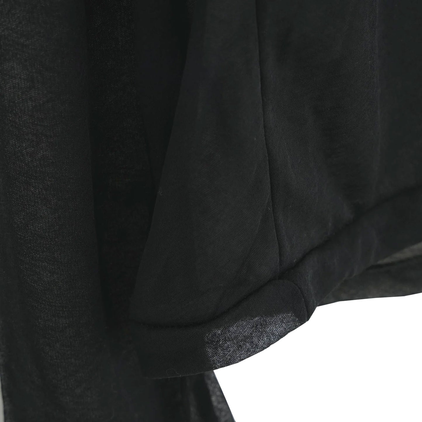 
                  
                    SHEER LAYERED POLO-BLACK-
                  
                