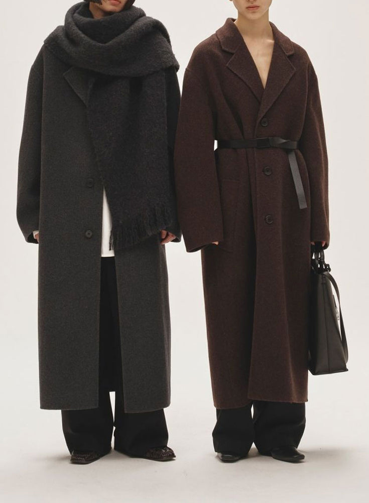 
                  
                    Wool Over Coat-C/GREY-
                  
                