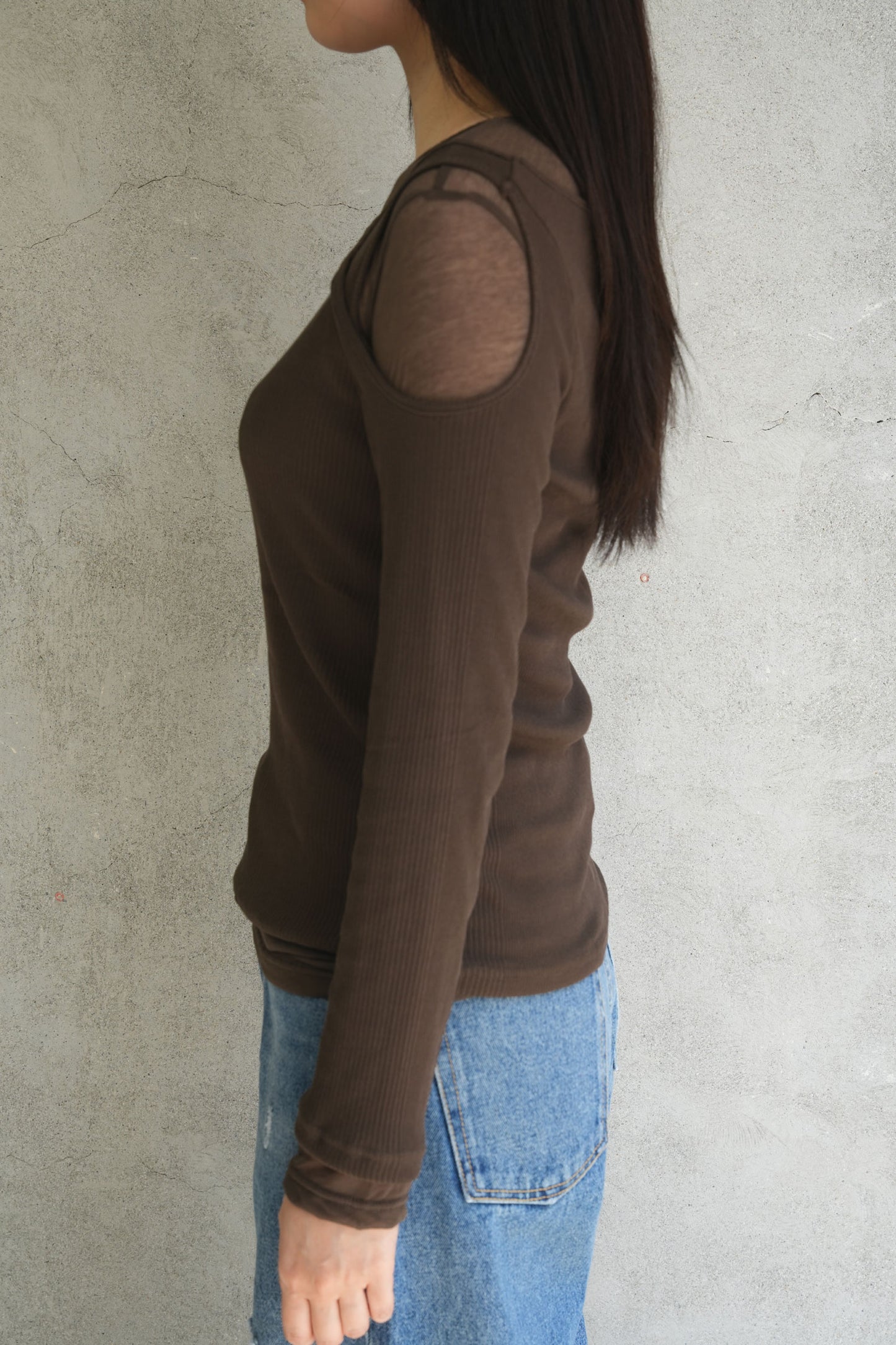 
                  
                    SHEER MAZE TOP-T.MORO-
                  
                