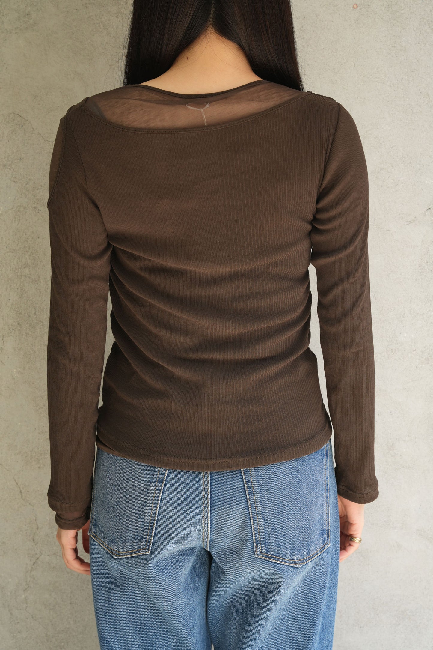 
                  
                    SHEER MAZE TOP-T.MORO-
                  
                