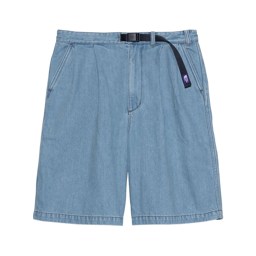 DENIM TUCK FIELD SHORTS