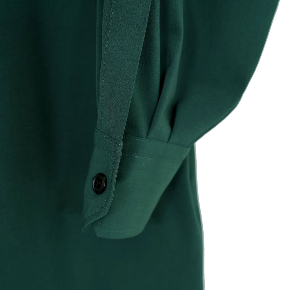 
                  
                    MAXI SHIRT DRESS-GREEN-
                  
                