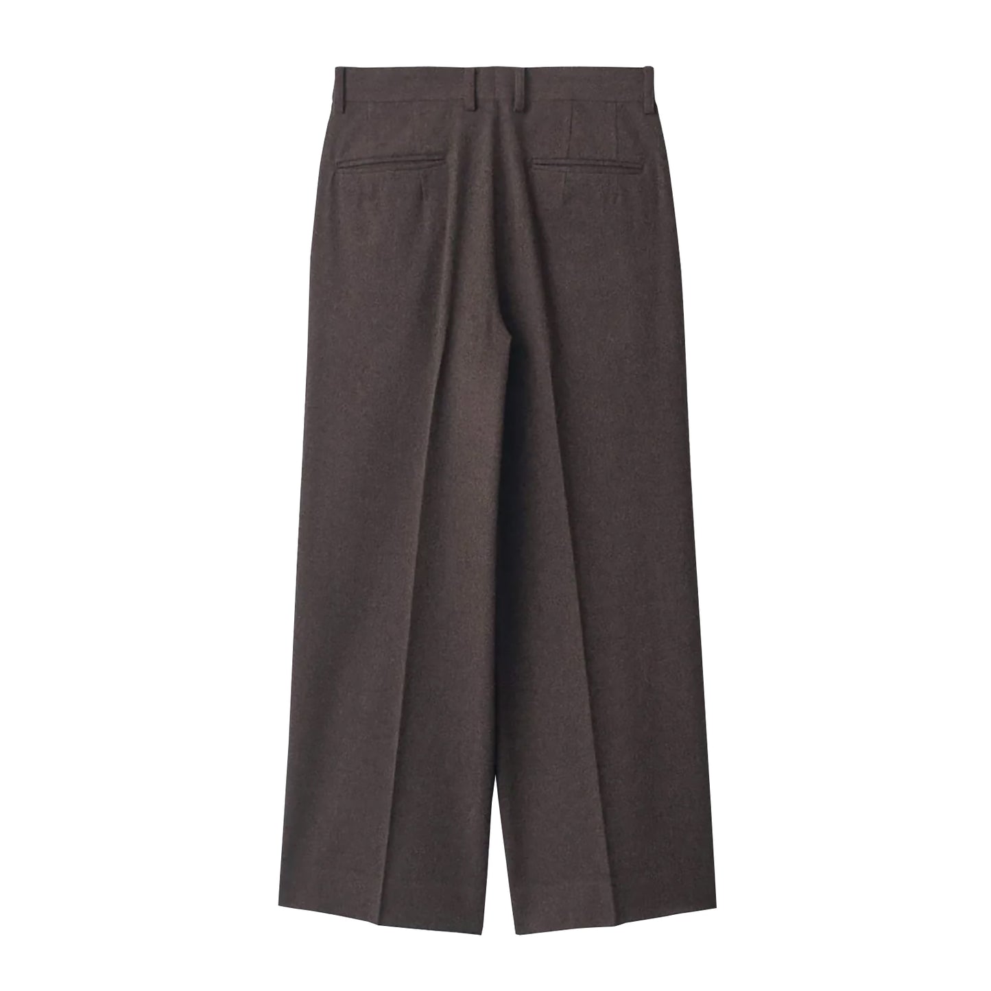 
                  
                    WOOL DOESKIN LONG WIDE TROUSERS
                  
                
