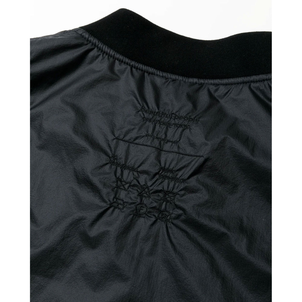 
                  
                    nylon ripstop fan shape MA-1 blouson -black-
                  
                