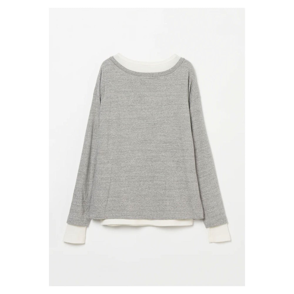 
                  
                    Plating Rib Layered Tee -WHITE×LT.GREY-
                  
                