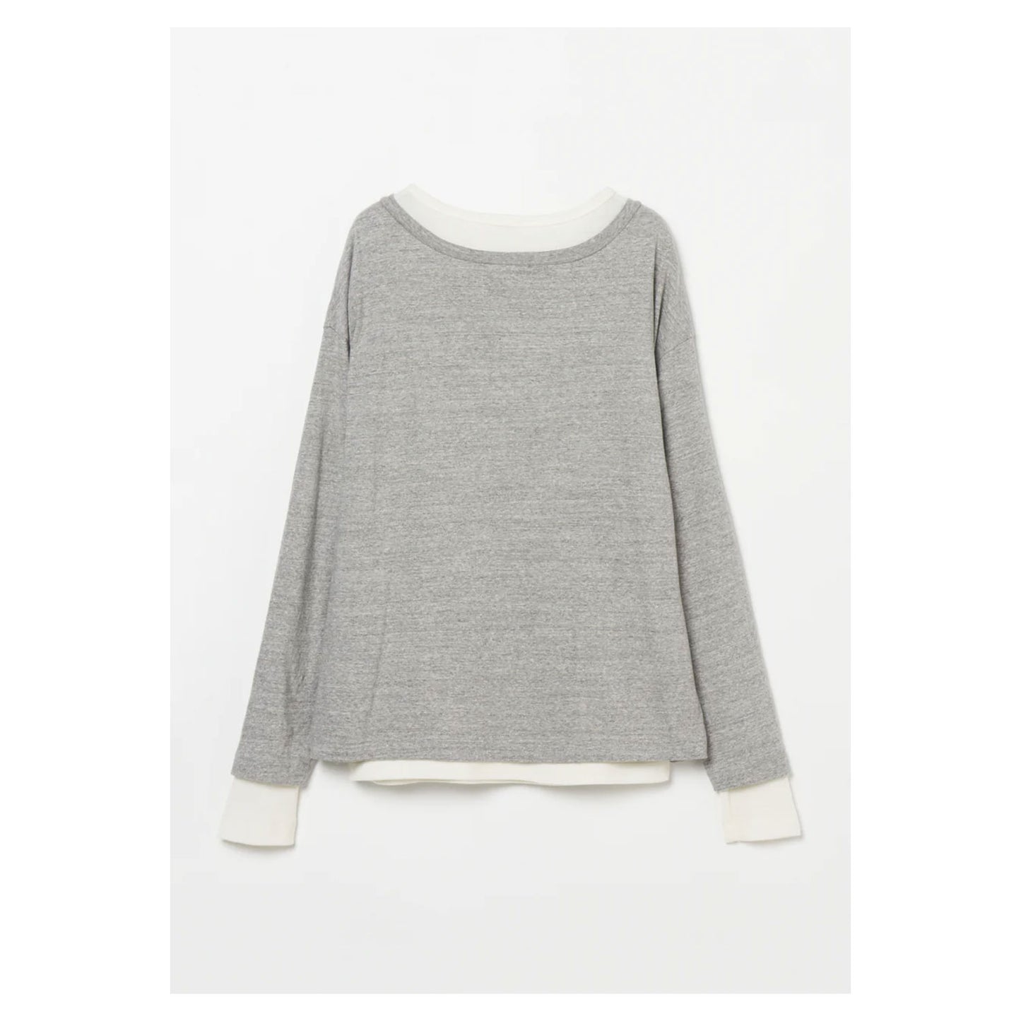 
                  
                    Plating Rib Layered Tee -WHITE×LT.GREY-
                  
                