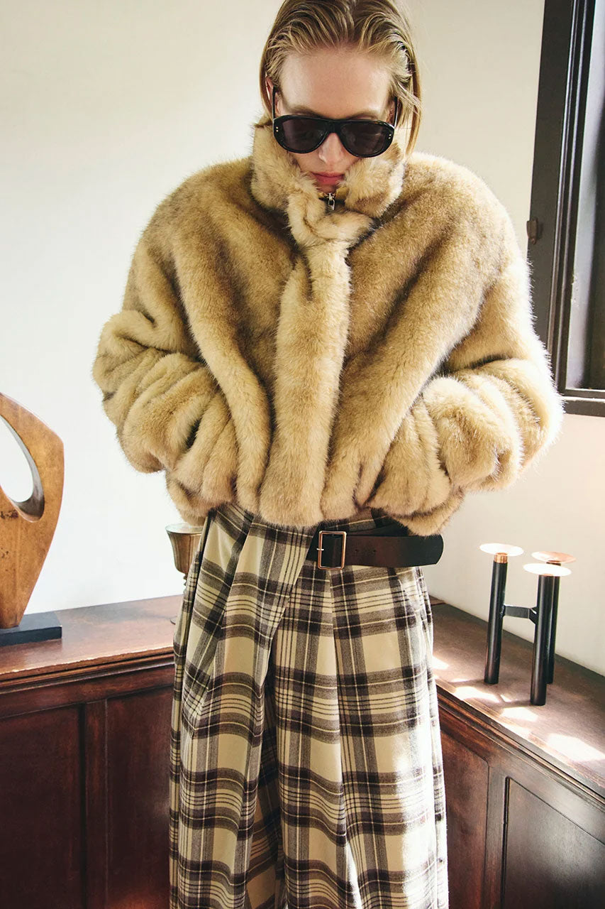 
                  
                    Faux Fur Bomber Jacket
                  
                