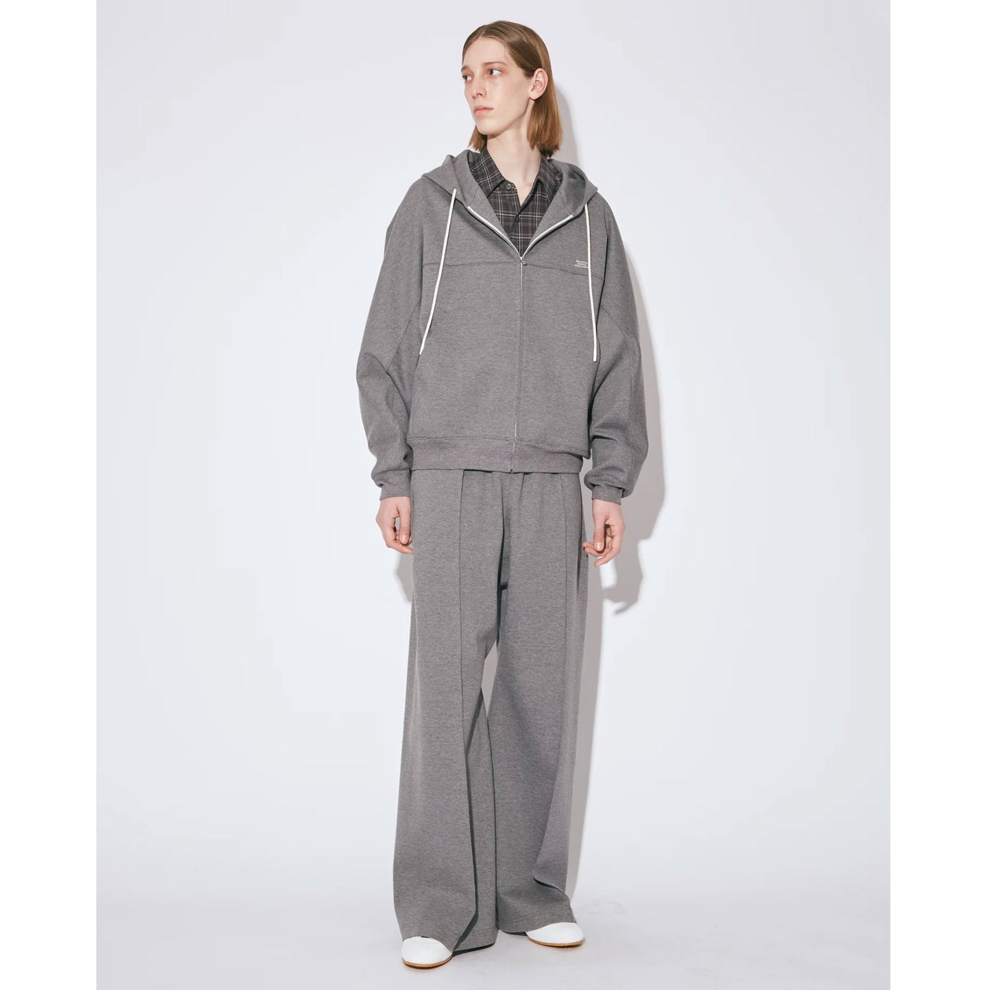 
                  
                    compqct double jersey wide straight pants -black-
                  
                