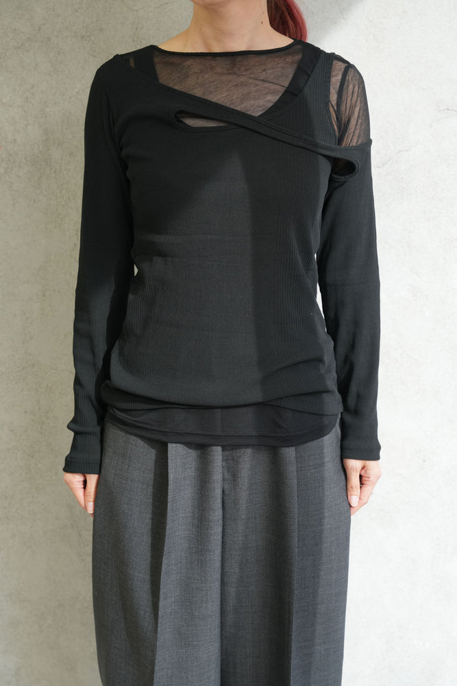 
                  
                    SHEER MAZE TOP-T.MORO-
                  
                