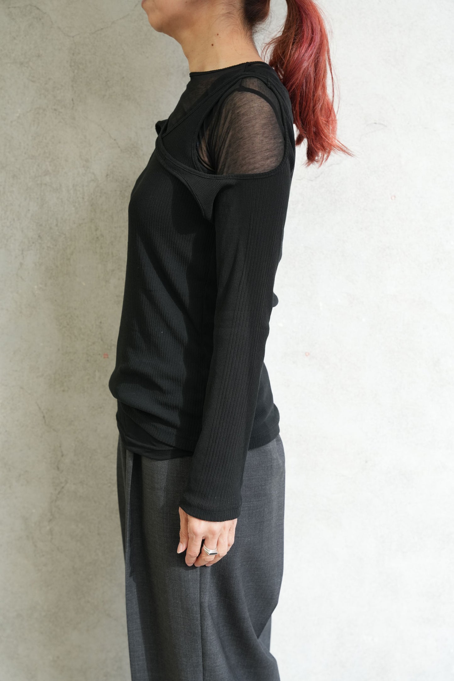 
                  
                    SHEER MAZE TOP-T.MORO-
                  
                