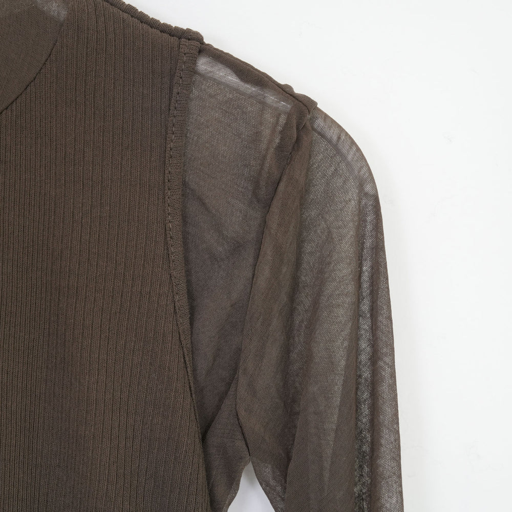 
                  
                    SHEER TWIST BACK TOP-T.MORO-
                  
                