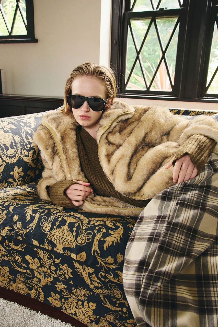 
                  
                    Faux Fur Bomber Jacket
                  
                