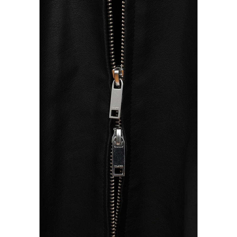 FAKE LEATHER BALLOON JACKET-BLACK- – OBLIGE