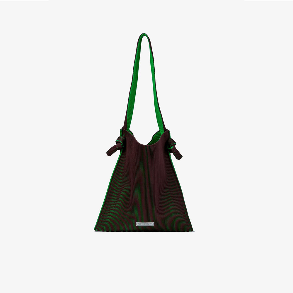 KASANE REVERSIBLE MUSUBI TOTE -BROWN×GREEN-