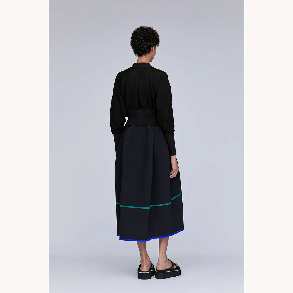 
                  
                    GARTER CROPPED CARDIGAN -PINE GREEN-
                  
                