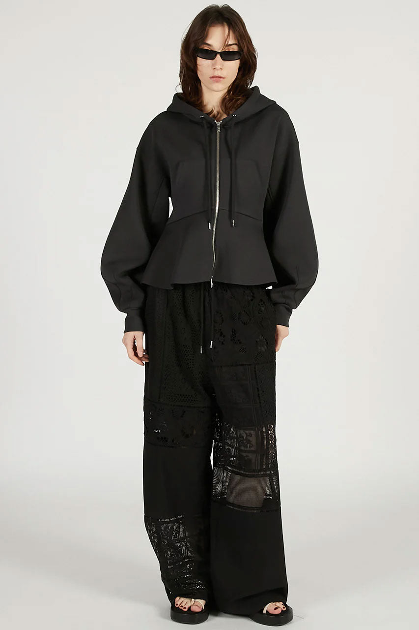 
                  
                    Panel Lace Pants-Black-
                  
                