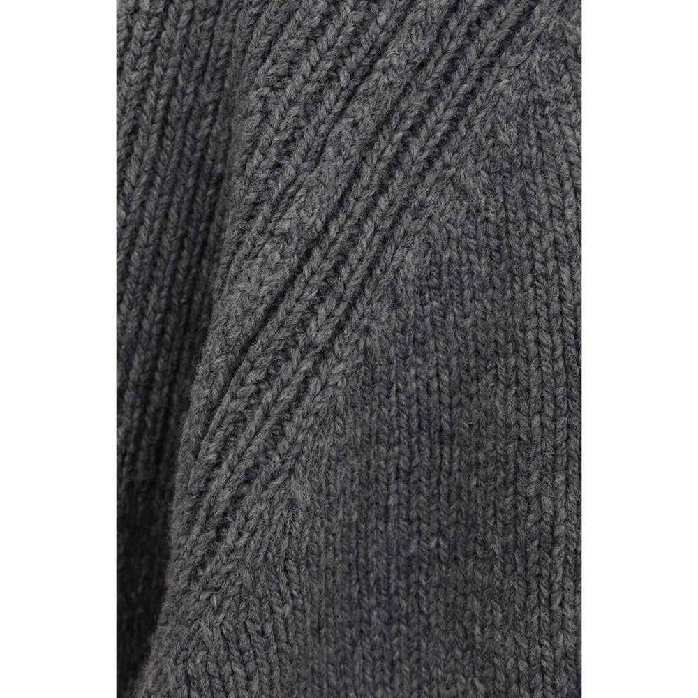 
                  
                    POCKET ZIP KNIT TOPS-GRAY-
                  
                