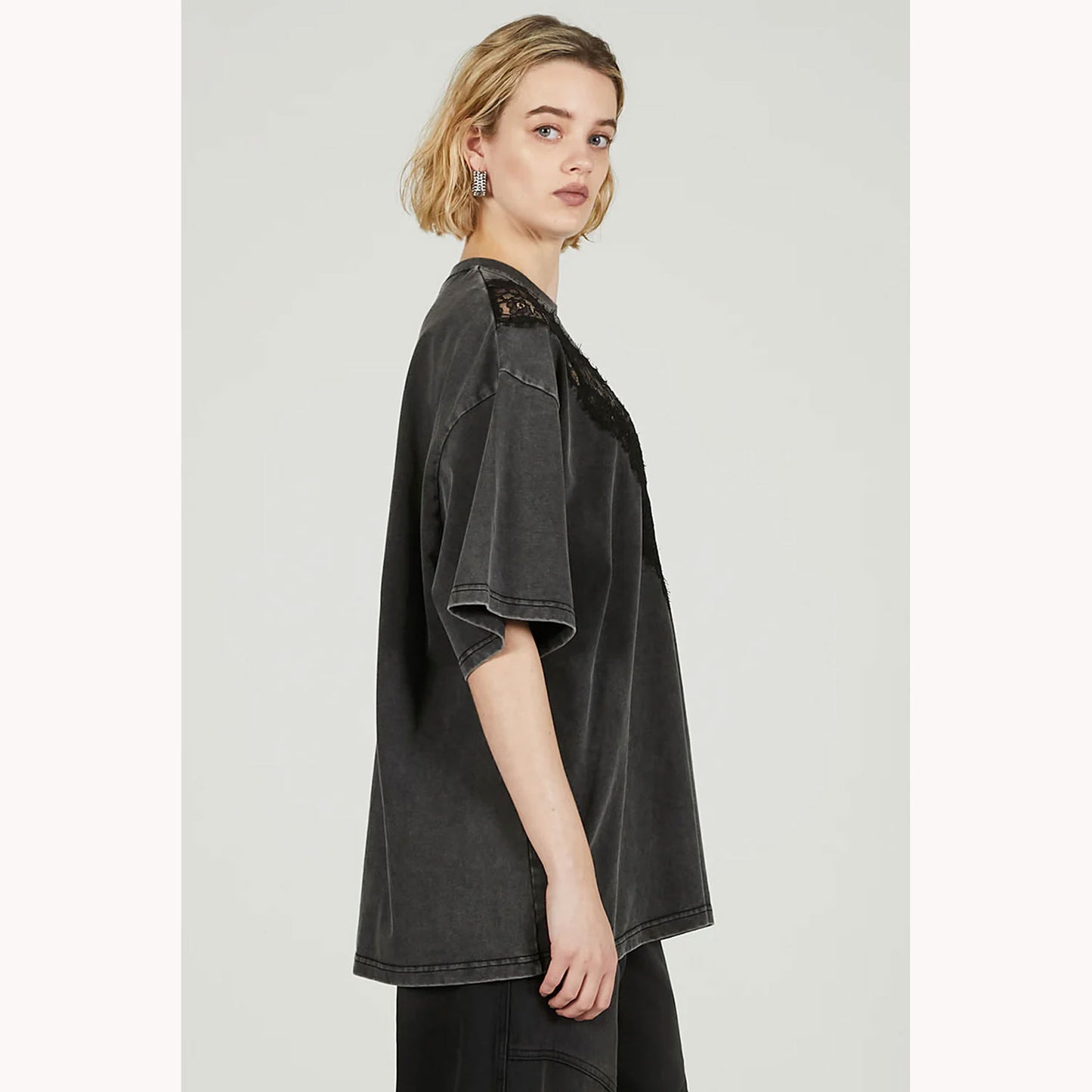 
                  
                    V-Cut Lace Logo Top
                  
                