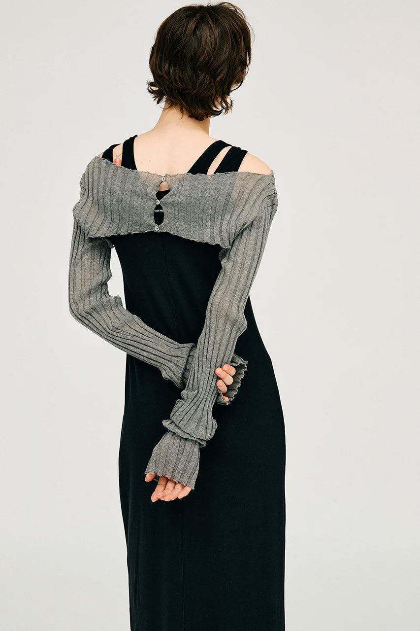 
                  
                    2WAY Sheer Rib Bolero -GRAY-
                  
                