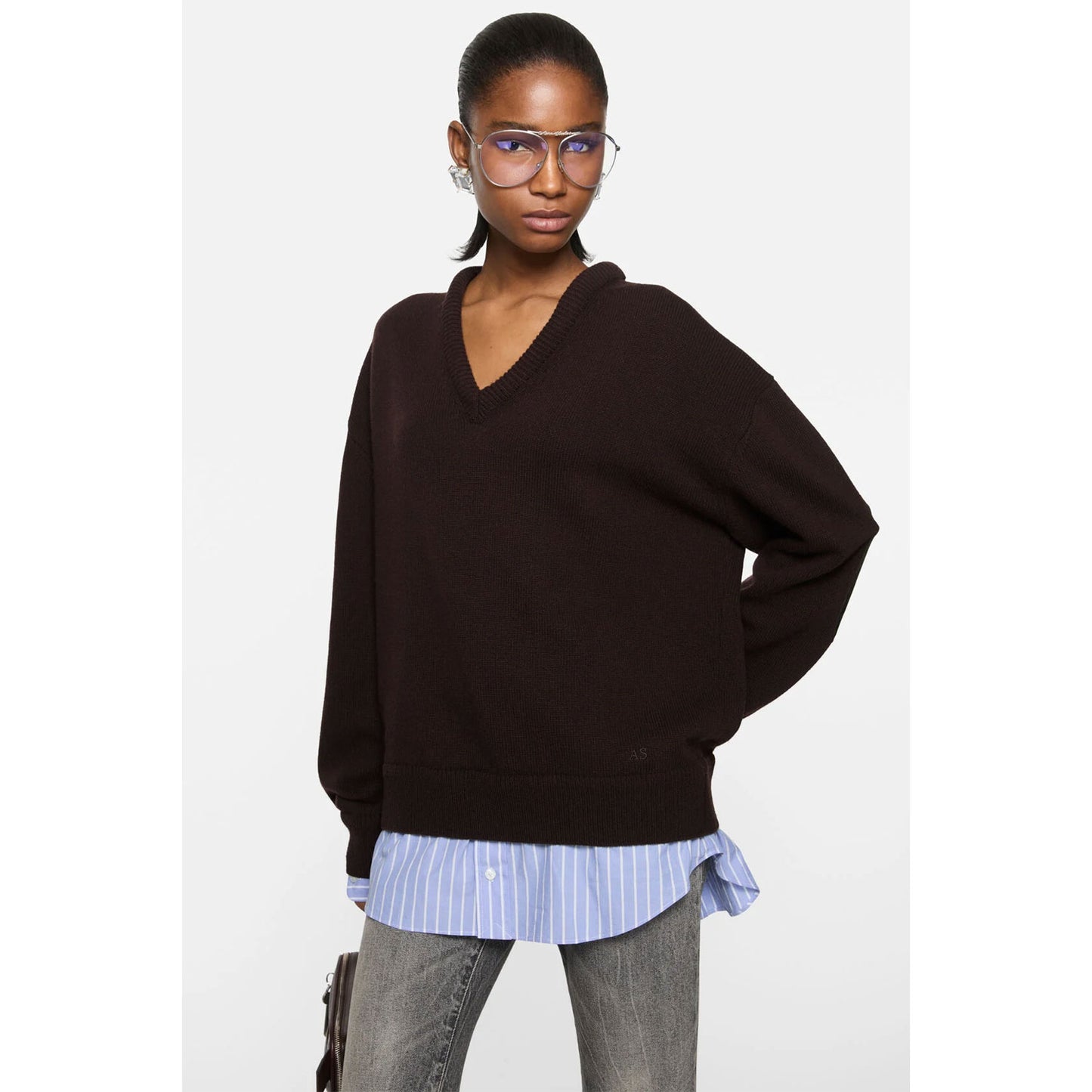 
                  
                    Layered wool sweater
                  
                