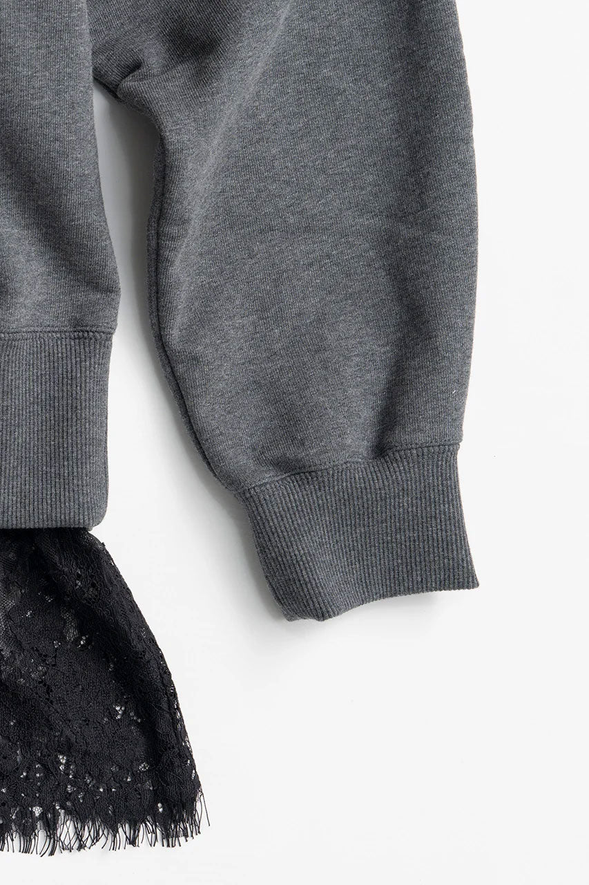 
                  
                    V-Neck Lace Sweatshirt
                  
                