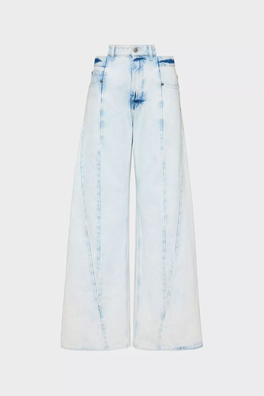 
                  
                    Super Bleach Wash "Splist" Denim Pants
                  
                