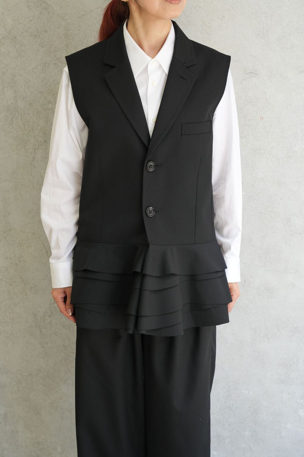 新品未使用　bebeod ペプラム　ベスト ペプラムベスト-BLACK- – OBLIGE