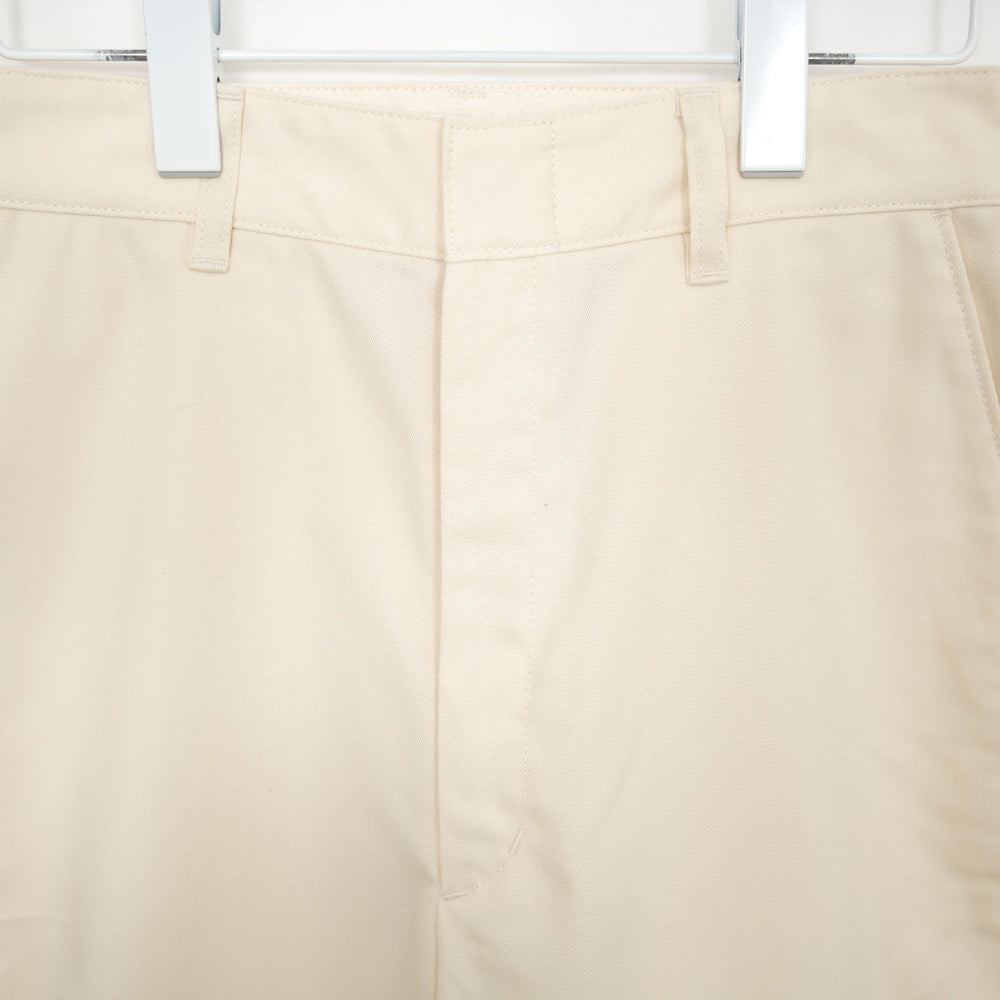 
                  
                    T/C BARREL LEG TROUSERS-WHITE-
                  
                