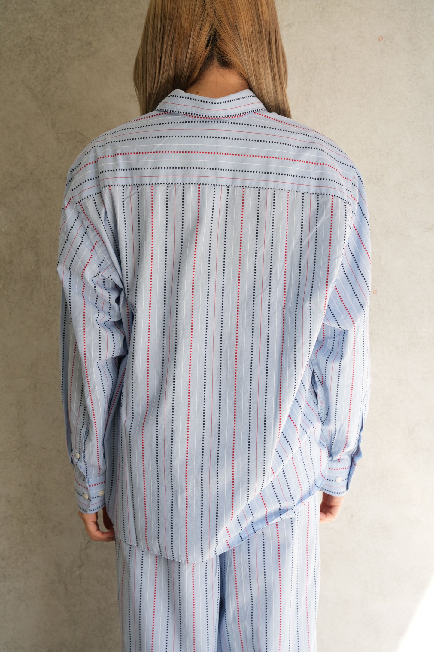 
                  
                    CLAUDE SHIRT-MATRIX STRIPE-
                  
                
