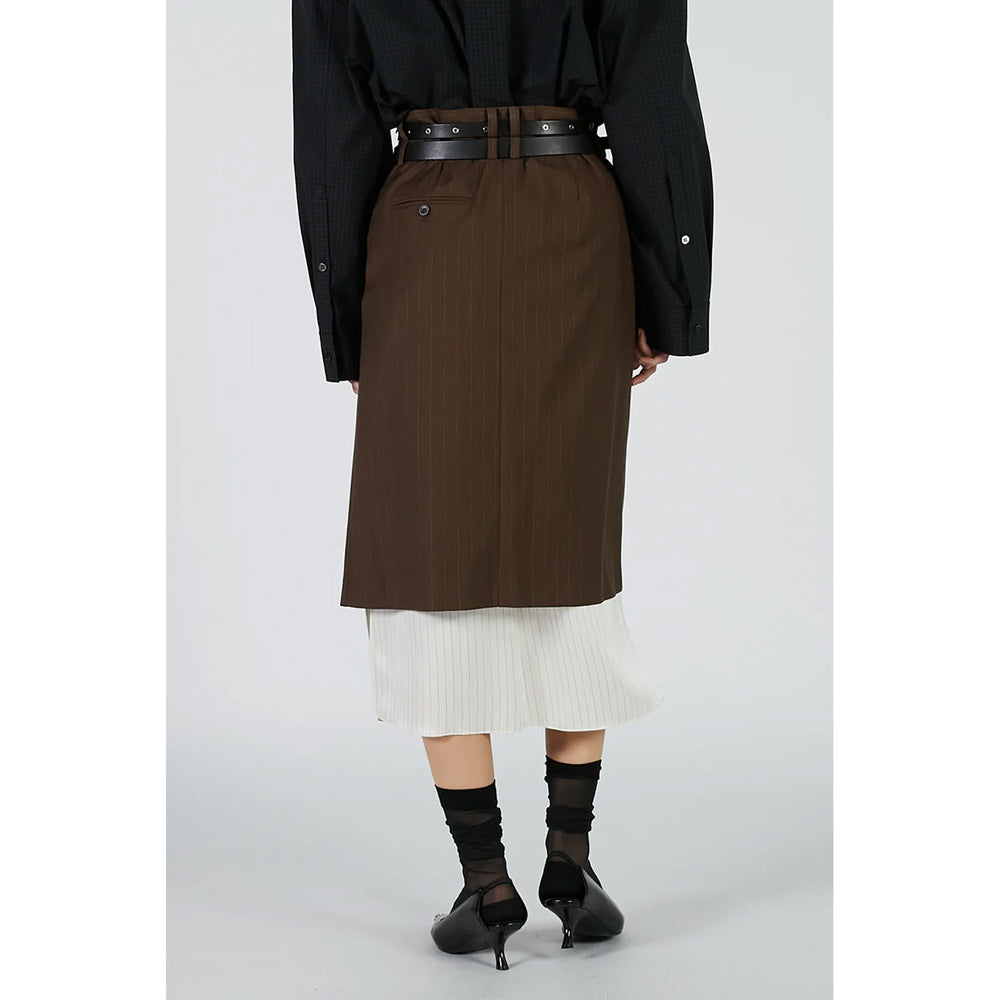 
                  
                    Suiting Midi Skirt-BLACK-
                  
                