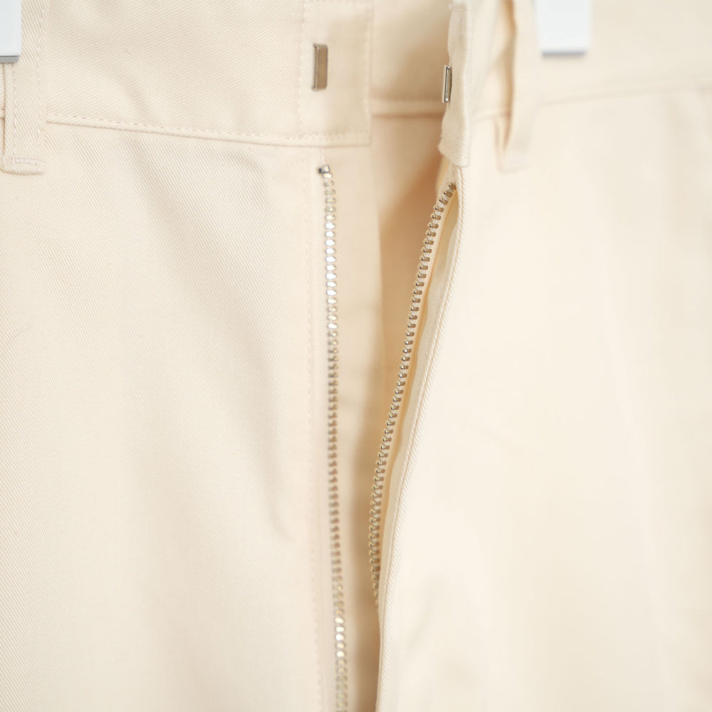 
                  
                    T/C BARREL LEG TROUSERS-WHITE-
                  
                